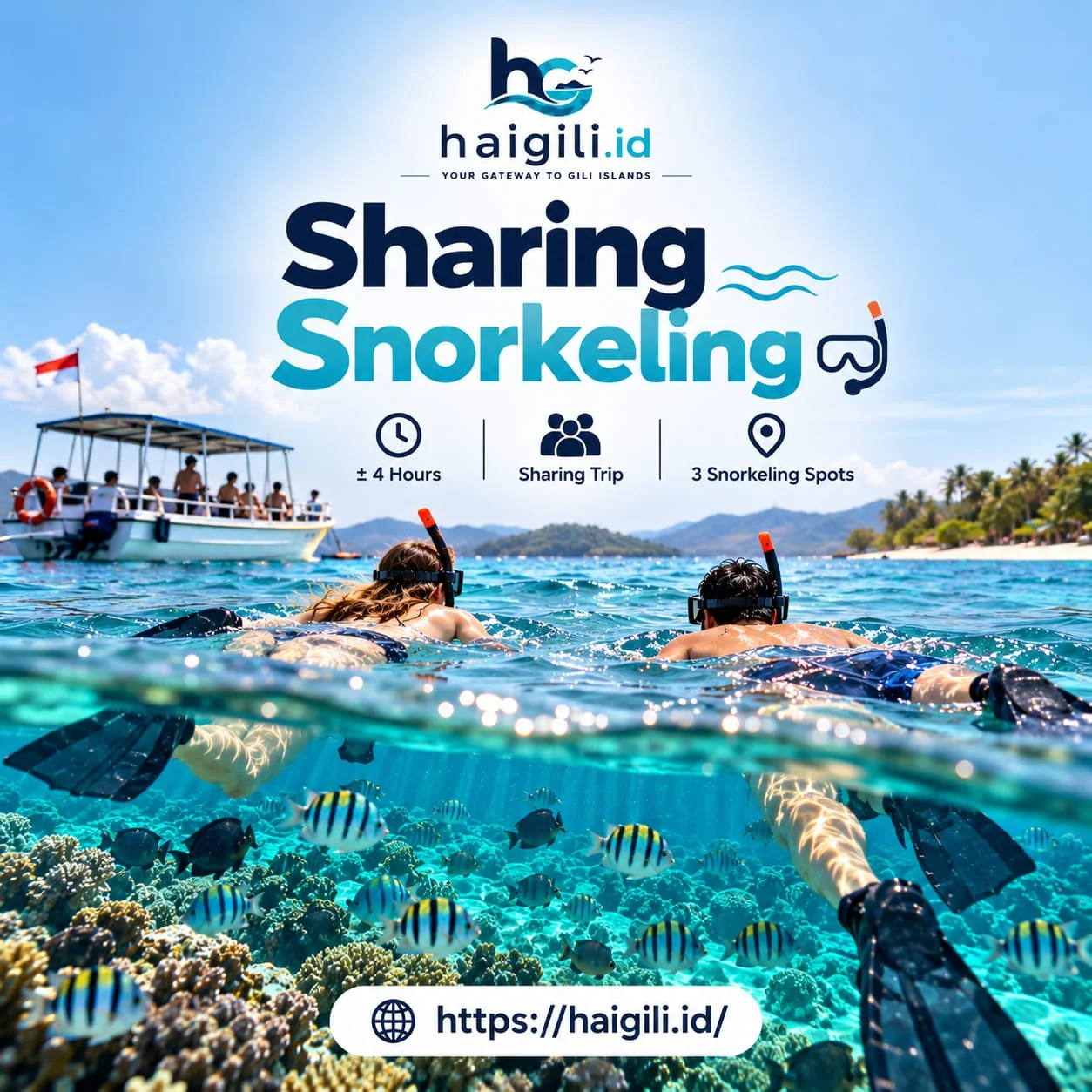 Sharing Snorkeling Tramena — Snorkeling di Gili Trawangan